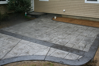 stamped concrete patio