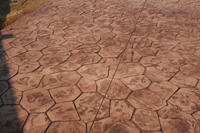 stamped concrete patio