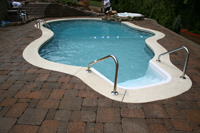 concrete pool patio