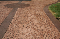 stamped concrete driveway